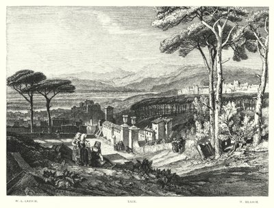 Lord Byron'ın Childe Harold, Canto IV, Stanza 174 (gravür) by William Leighton Leitch