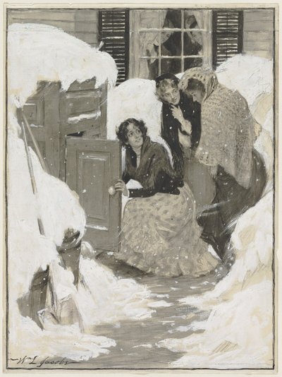 Bir Kitap İllüstrasyonu için Eskiz. by William Leroy Jacobs
