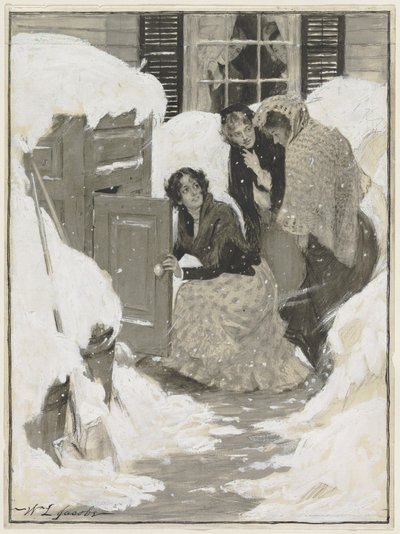 Bir Kitap İllüstrasyonu için Kroki by William Leroy Jacobs