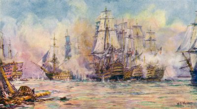 Trafalgar Savaşı by William Lionel (after) Wyllie