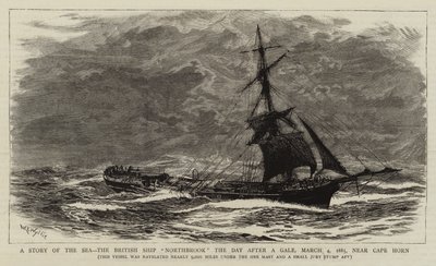 Denizin Öyküsü, İngiliz Gemisi Northbrook Fırtınadan Sonraki Gün, 4 Mart 1885, Horn Burnu yakınlarında by William Lionel Wyllie
