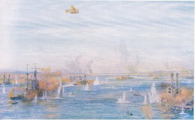 Bombarding the Narrows, 18 Mart 1915, Waverley Book Company Limited tarafından yayınlanan Cassells History of the British People