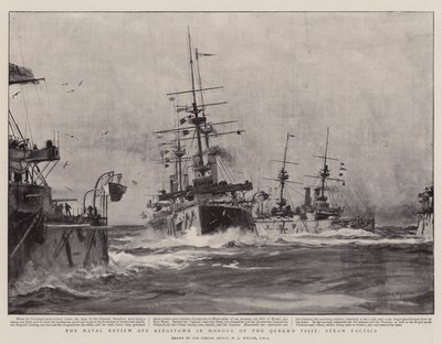 Kraliçe'nin Ziyareti Onuruna Kingstown'daki Deniz İncelemesi, Steam Tactics by William Lionel Wyllie