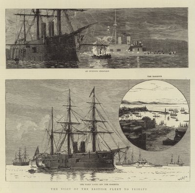 İngiliz Donanmasının Trieste Ziyareti by William Lionel Wyllie