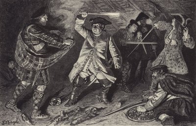 Aberfoil Clachan'daki handa savaşın by William Lockhart Bogle