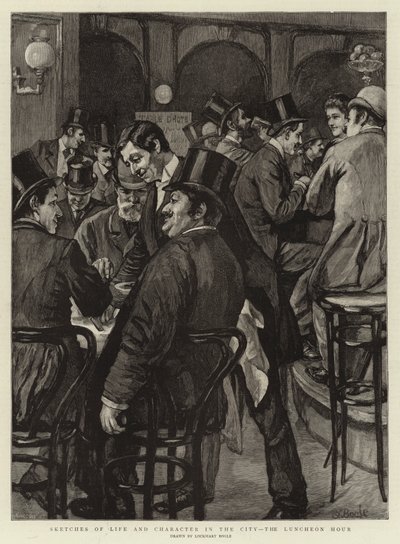 Şehirde Yaşam ve Karakter Eskizleri, Öğle Yemeği Saati by William Lockhart Bogle
