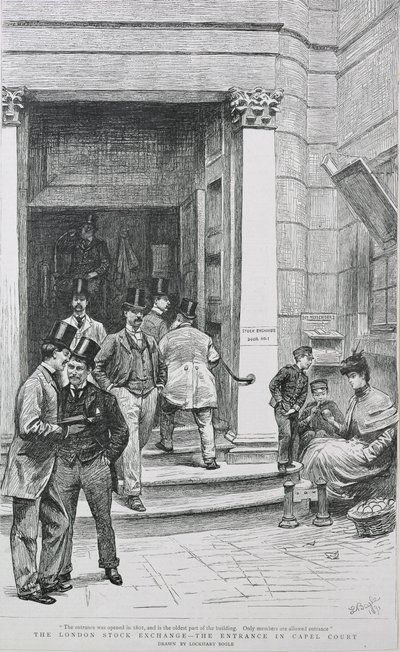 Capel Court'ta Borsa Girişi, 1891 by William Lockhart Bogle