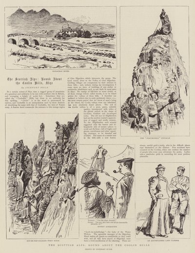 Coolin Hills etrafında İskoç Alpleri, Yuvarlak by William Lockhart Bogle