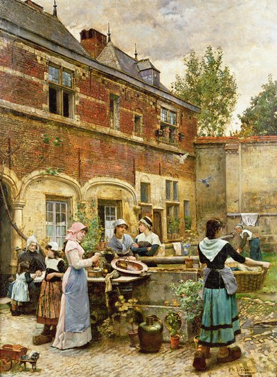 Sadaka Evleri, Anvers, 1880 by William Logsdail