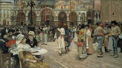 San Marco Meydanı, Venedik, 1883. by William Logsdail