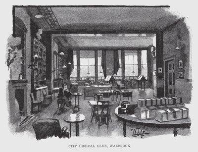 Şehir Liberal Kulübü, Walbrook (lito) by William Luker