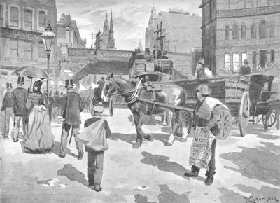 Ludgate Sirki, 1891 by William Luker