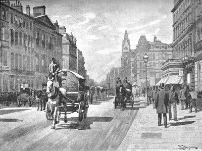 New Bridge Caddesi, Blackfriars, 1891 by William Luker