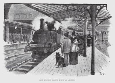 Mansion House Tren İstasyonu (lito) by William Luker
