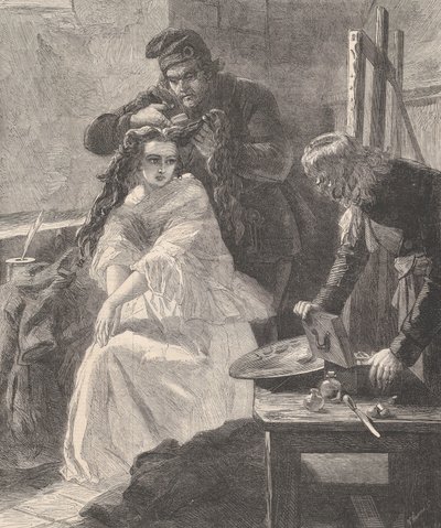 La Toilette des Morts, Illustrated London News, 25 Temmuz 1863. by William Luson Thomas