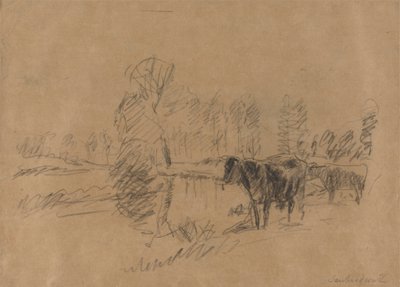 Bir Peyzajdaki Sığır by William Mark Fisher