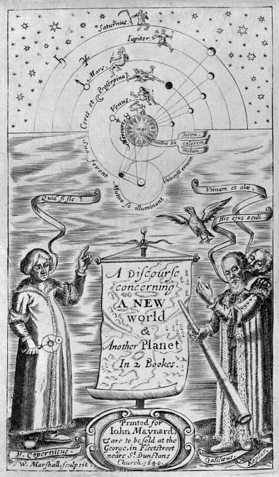 2 kitapta yeni bir dünya ve başka bir gezegenle ilgili bir söylem, 1640 (ön sayfa) by William Marshall