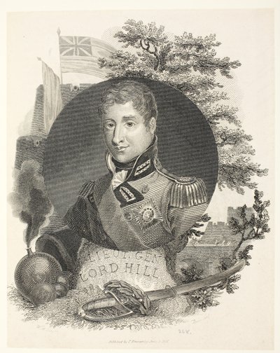 Korgeneral Lord Hill KB, engr Brown, pub. Kinnersley, 1815 by William Marshall Craig
