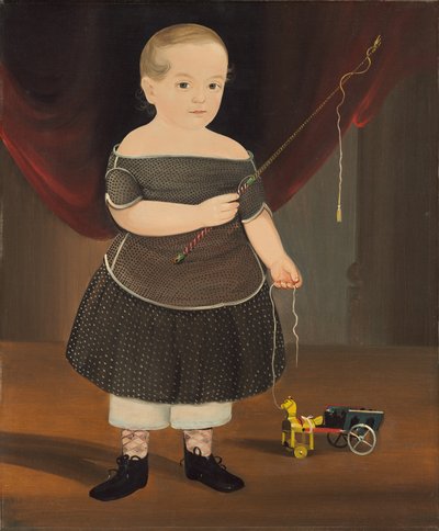 Oyuncak atlı ve vagonlu çocuk by William Matthew Prior