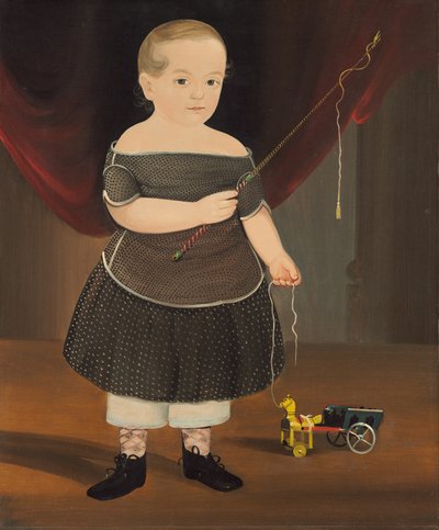 Oyuncak Atlı ve Vagonlu Çocuk, c. 1845. by William Matthew Prior