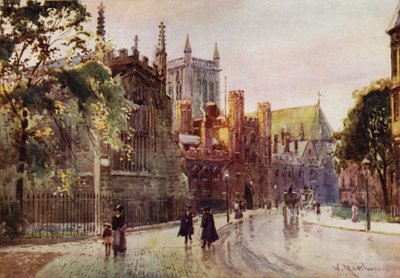 Trinity Caddesi'nden St Johns College Gateway ve Tower by William Matthison