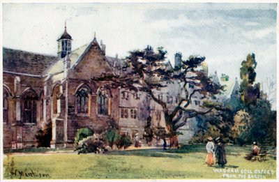Bahçeden Wadham Koleji by William Matthison