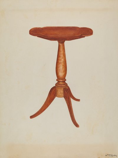 Tip-table veya Cant-table, 1937. by William McAuley