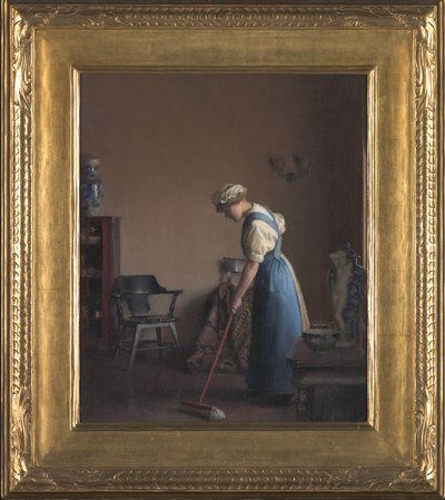 Süpüren Kız, 1912 dolayları by William McGregor Paxton