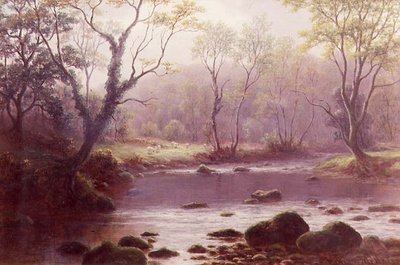 İskelede (kağıt üzerine sulu boya) by William Mellor