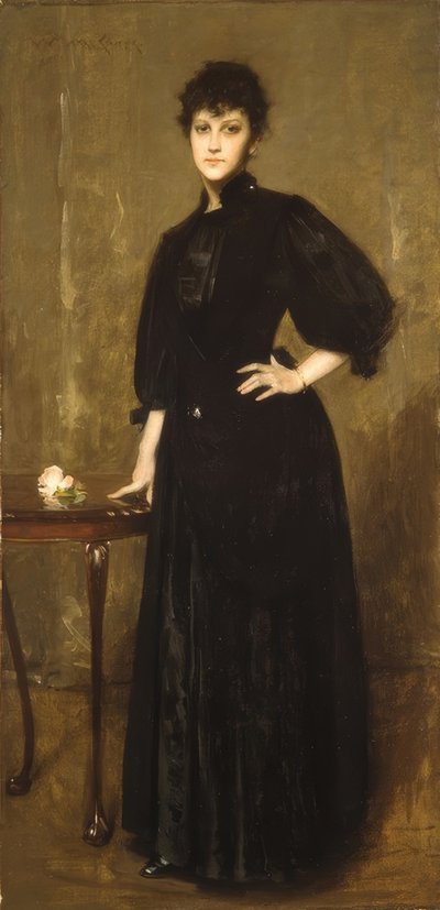 siyah bayan by William Merritt Chase
