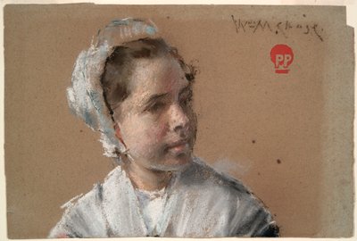 Genç Kızın Başı by William Merritt Chase