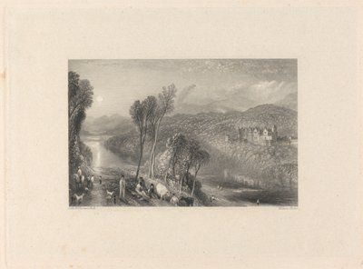 Tweed'in Kuzey Bankası'ndan Abbotsford by William Miller