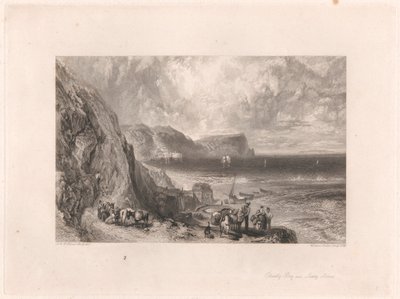 Clovelly Körfezi ve Lundy Adası by William Miller
