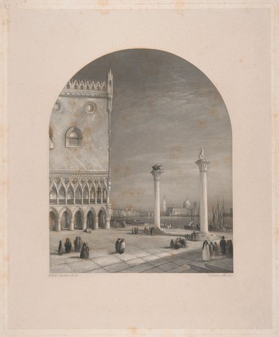Venedik - Piazzetta by William Miller