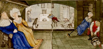 On altı karo, 1862-1865'teki 'Briar Rose' hikayesinin sekiz illüstrasyonunu oluşturur. Sanatçılar: William Morris, Sir Edward Coley Burne-Jones. by WilliamWilliam Morris, Sir Edward Coley Burne Jones