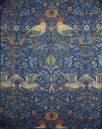Kuşlar. Dekoratif kumaş, 1878. by William Morris