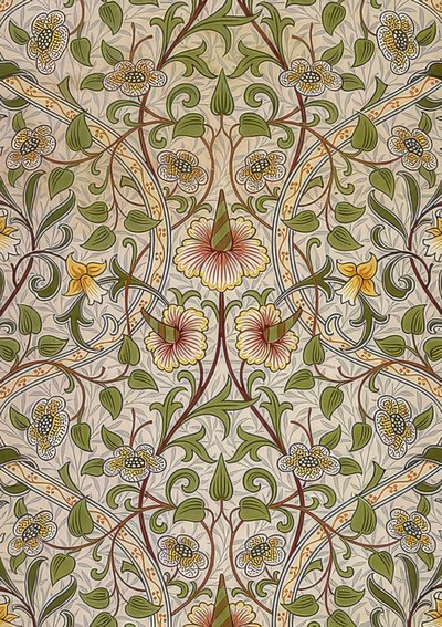 Dekorasyon kumaşı. 1876-90 by William Morris