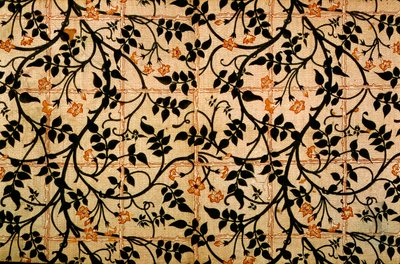 Jasmine iz perde tasarımı, 1868-70 (baskılı pamuk) by William Morris