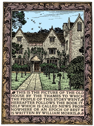 Kelmscott Malikanesi, Gloucestershire, News from Nowhere