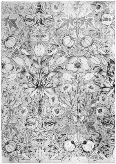 Zambak ve nar desenli duvar kağıdı, 1887 1934. by William Morris