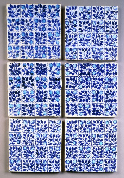 Yedi William Morris mavi 