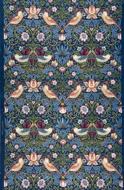 çilek hırsızı Dekoratif kumaş, 1883. by William Morris