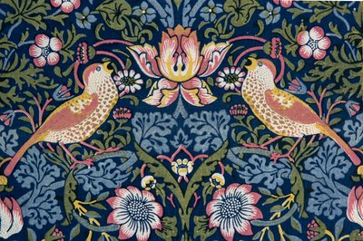 çilek hırsızı Dekoratif kumaş, 1883. by William Morris