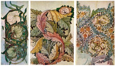 William Morris 1834-1896, 1934 tarafından çalışma çizimleri. by William Morris