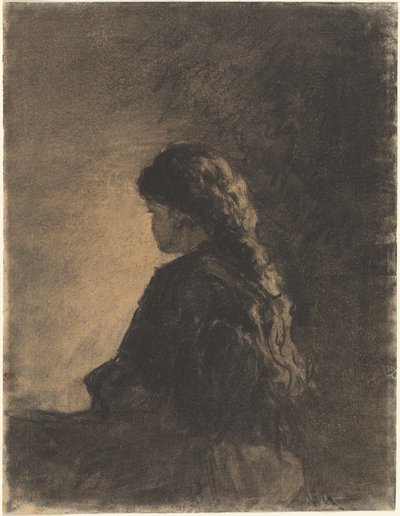 oturan kız by William Morris Hunt