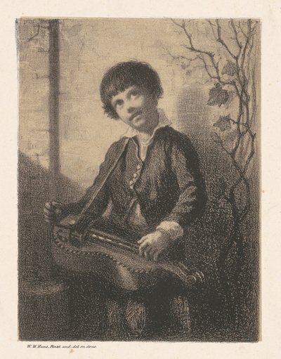 Hurdy-Gurdy Boy by William Morris Hunt