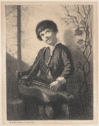 Hurdy Gurdy Boy by William Morris Hunt