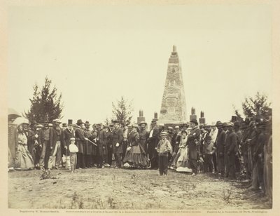 Boğa Koşusu Savaş Alanındaki Anıtın Adanması, Haziran 1865. by William Morris Smith