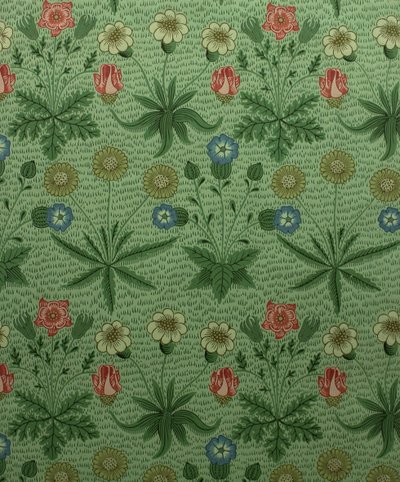 Daisy Marguerite, blok baskılı duvar kağıdı, 1862. by William Morris Tapestry Works