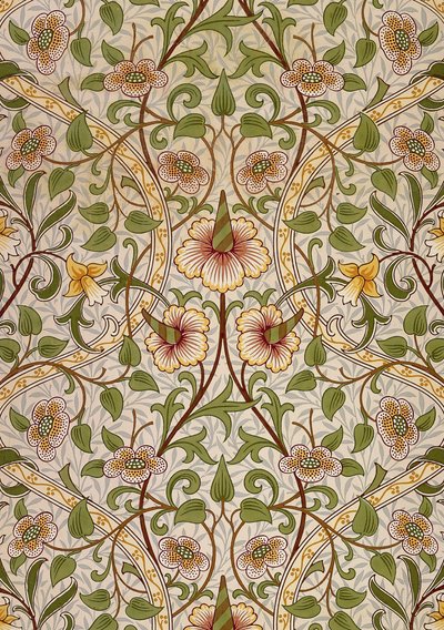 Dekoratif kumaş, 1876-1890. by William Morris Tapestry Works
